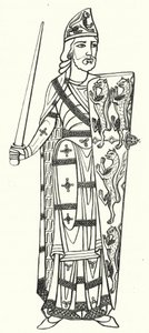 安茹伯爵杰弗里-普兰塔戈奈特（雕版画 作者 德国学校