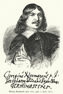 Georg Neumark，德国诗人和赞美诗作曲家（版画） 作者 德国学校