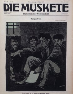 德国喜剧杂志《火枪手》于 1907 年出版。 作者 德国学校