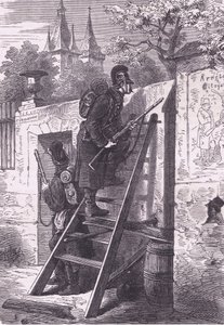 德国探险队，Cassells 法德战争史，Cassell and Company Limited 出版，约 1890 年（石版） 作者 德国学校