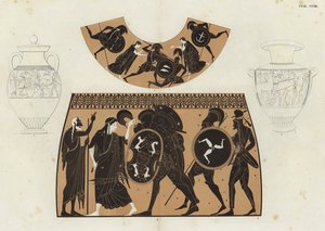 希腊花瓶画（彩色石版画） 作者 德国学校