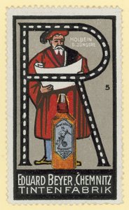 小汉斯-霍尔拜因，德国艺术家（彩色石版画） 作者 德国学校
