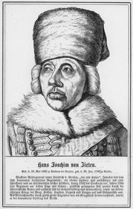 Hans Joachim von Zieten (engraving) 作者 德国学校