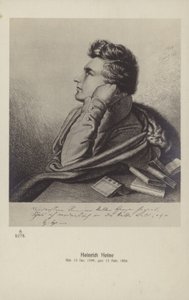 海涅（1797-1856），德国诗人（石版画） 作者 德国学校