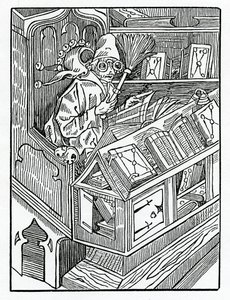 在这里，您可以看到亚历山大·巴克莱（Alexander Barclay）在1874年出版的“愚人船”（The Ship of Fools）的英文译本中的故事和第一个无可比拟的噱头。 作者 德国学校