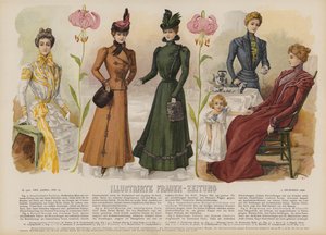 Illustrirte Frauen-Zeitung 插图（彩色石版画） 作者 德国学校
