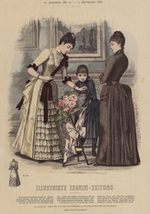 为Illustrirte Frauen-Zeitung（彩色平版印刷）绘制插图 作者 德国学校