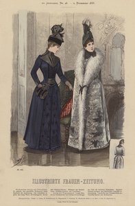 Illustrirte Frauen-Zeitung 插图（彩色石版画） 作者 德国学校