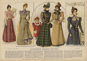 Illustrirte Frauen-Zeitung 插图（彩色石版画） 作者 德国学校
