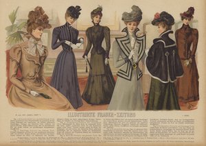 Illustrirte Frauen-Zeitung 插图（彩色石版画） 作者 德国学校