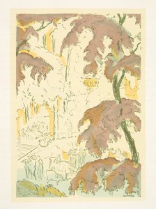 插图选自《Styl》，1922 年出版（pochoir 印刷品） 作者 德国学校