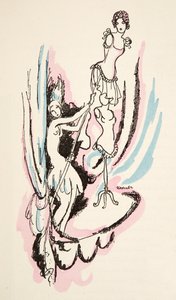 插图选自《Styl》，1922 年出版（pochoir 印刷品） 作者 德国学校
