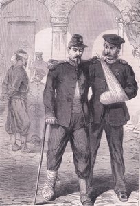 In the hospital, Cassells History of the War between France and Germany published by Cassell and Company Limited, c.1890 (litho) 作者 德国学校