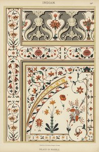 Indian, Inlays in Marble (colour litho) 作者 德国学校