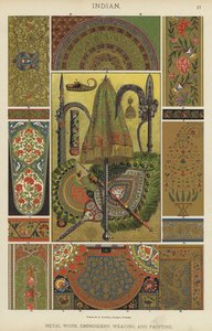 Indian, Metal Work, Embroidery, Weaving and Painting (colour litho) 作者 德国学校