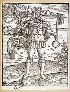 Janus（一只手拿着钥匙，另一只手拿着藤蔓）——德国 作者 德国学校