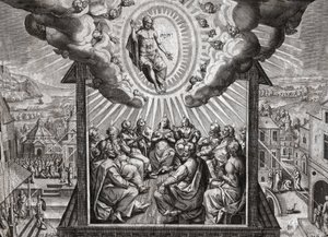 Jesus Christ and the apostles. (engraving 作者 德国学校