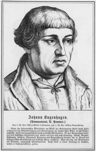 Johann Bugenhagen, Pommeranus, D Pommer（雕刻）。 作者 德国学校