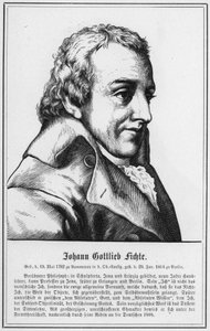 约翰·戈特利布·费希特 (Johann Gottlieb Fichte) (雕刻) 作者 德国学校