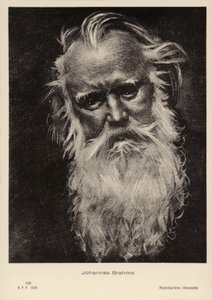 约翰内斯·勃拉姆斯，德国作曲家和钢琴家（1833-1897） 作者 德国学校