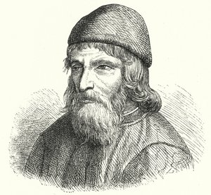 Johannes Trithemius，德国本笃会修道院院长和多面手（雕版画 作者 德国学校