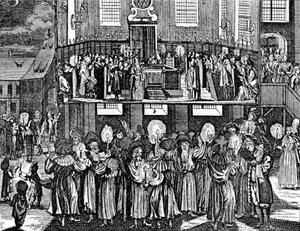 来自Kirchner的犹太仪式的Georg Puschner的Kiddush Levana，1726年 作者 德国学校