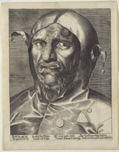 一个小丑的大头，c.1600 作者 德国学校