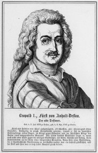 Leopold I, Furst of Anhalt-Dessau, The old Dessauer (雕刻) 作者 德国学校