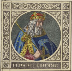 Ludwig D Fromme，814-840（彩色雕刻） 作者 德国学校