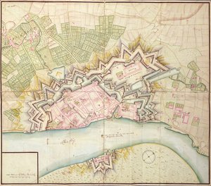 杜塞尔多夫地图，1736年 作者 德国学校