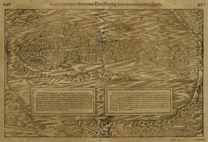 威尼斯地图，塞巴斯蒂安·明斯特（1488-1552），出版于巴塞尔，1560年