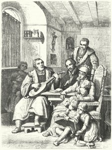Martin Luther at home with his family 作者 德国学校
