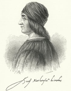 Matteo Maria Boiardo，意大利文艺复兴时期的诗人（版画） 作者 德国学校