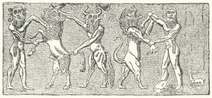 Enkidu和Gilgamesh会面 作者 德国学校