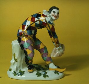 Harlequin的迈森人物，1750（瓷器）