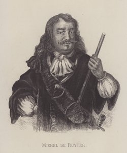 Michiel de Ruyter，荷兰海军上将（石版画） 作者 德国学校