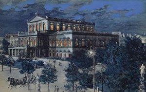 德国汉诺威歌剧院（彩色石版印刷） 作者 德国学校