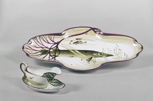 部分瓷器晚餐服务，由H. Gradl和L. Levallois，Nymphenburg，1904-6（瓷器）
