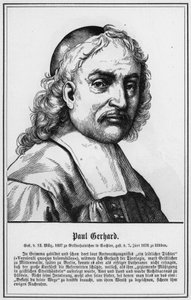 Paul Gerhard (engraving) 作者 德国学校