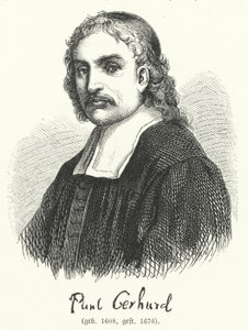 Paul Gerhardt, German Lutheran theologian and hymnodist (engraving) 作者 德国学校