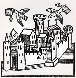 鸽子邮报，1488年 作者 德国学校