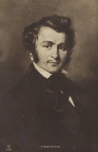 Albert Lortzing的肖像 作者 德国学校