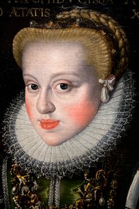 奥地利大公夫人安妮（1573-1598 年）18 岁时的肖像 作者 德国学校