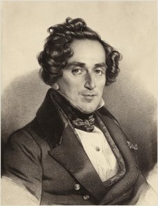 Giacomo Meyerbeer的肖像 作者 German School