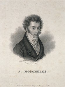 Ignaz Moscheles的肖像（1794-1870） 作者 德国学校