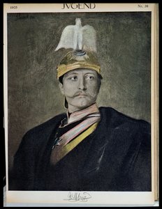 1905年Jugend的皇帝威廉二世（1859-1941）的肖像 作者 德国学校