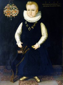 Maximilian Eisenreich的肖像，3岁 作者 德国学校