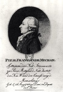 Pierre Mechain的肖像（1744-1804） 作者 德国学校