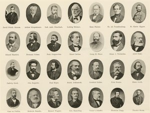 来自 Ritter vom Deutschen Geiste (litho) 的著名德国人肖像 作者 德国学校