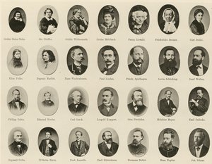 来自 Ritter vom Deutschen Geiste (litho) 的著名德国人肖像 作者 德国学校